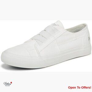 Canvas Fashion Sneakers with Elastic Stretch Panels and Frayed Detail